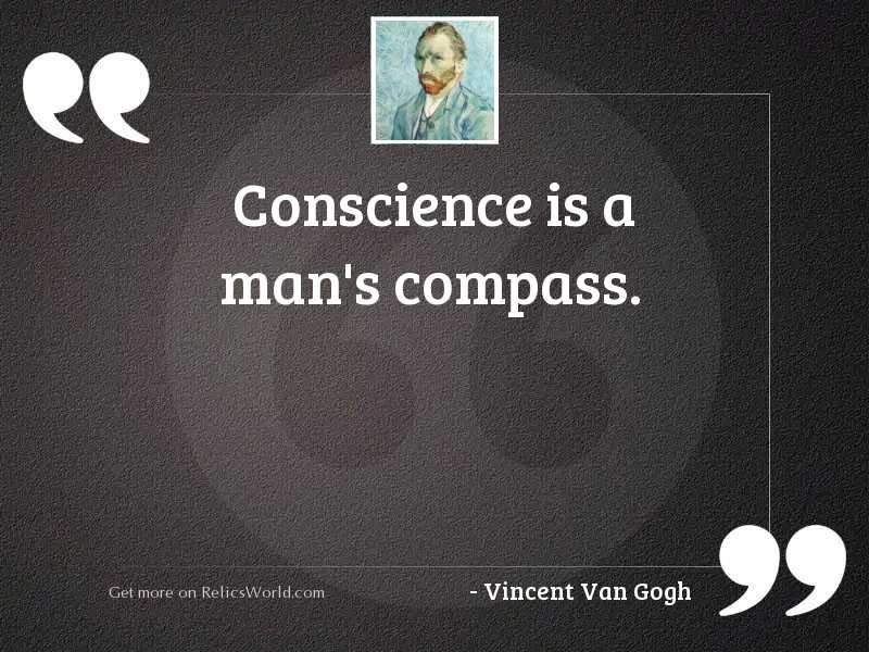 conscience is a mans inspirational quote vincent